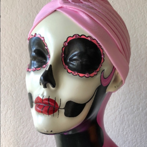 Stunning Baby Pink retro pinup style turban - Picture 2 of 6